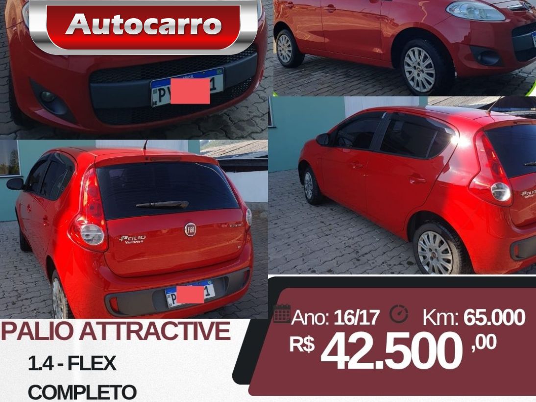 Fiat Palio Palio Week. ATTRACTIVE 1.4 Fire Flex 8V 2017