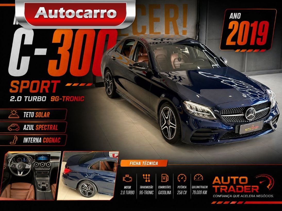 Mercedes-Benz C 300 2.0 SPORT TB 16V 2019