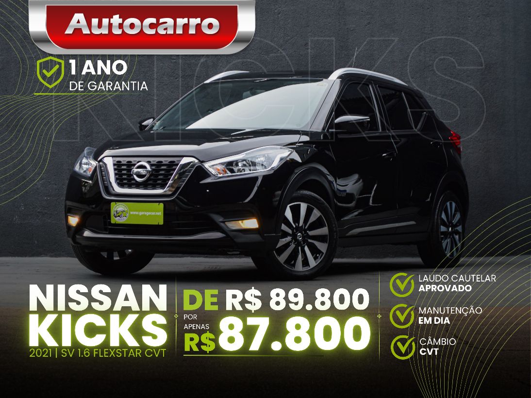 Nissan Kicks KICKS SV 1.6 16V FlexStar 5p Aut. 2021