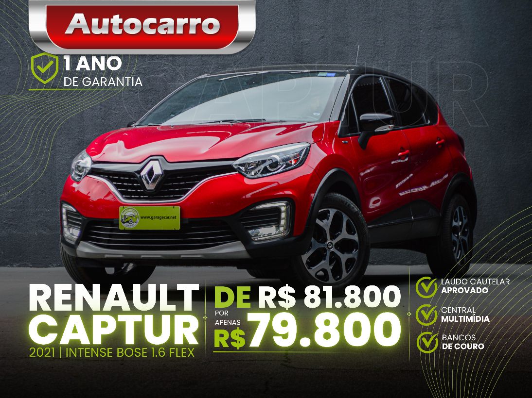 Renault Captur CAPTUR Intense Bose 2.0 16V Flex 5p Aut. 2021