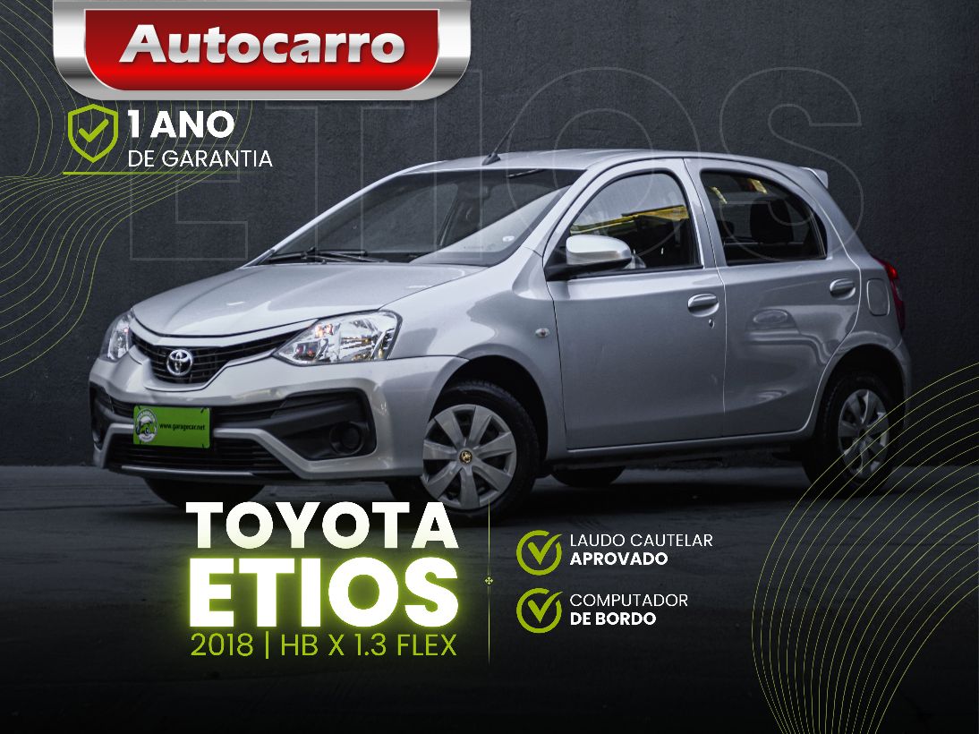 Toyota Etios ETIOS X 1.3 Flex 16V 5p Mec. 2018